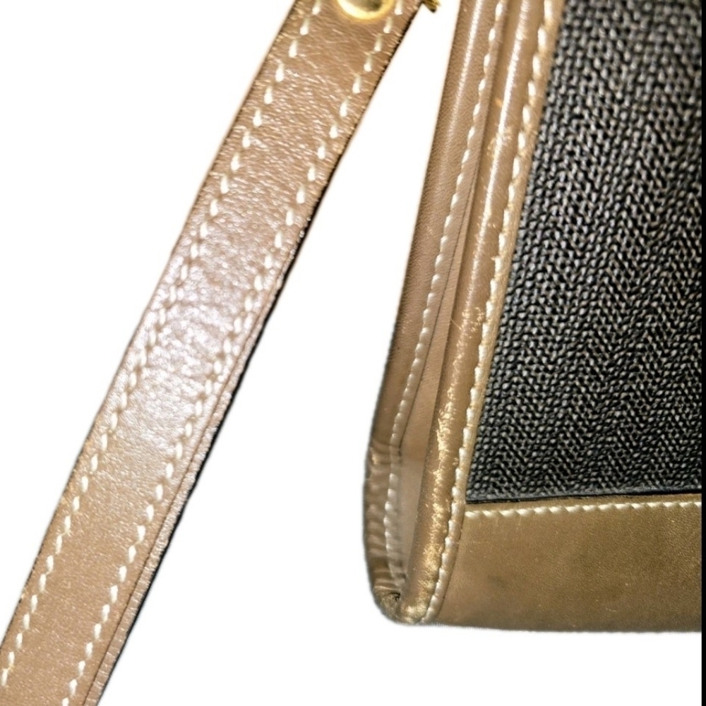 Men's Dunhill Black and Brown Leather Travel Bag - Picture 4 of 9